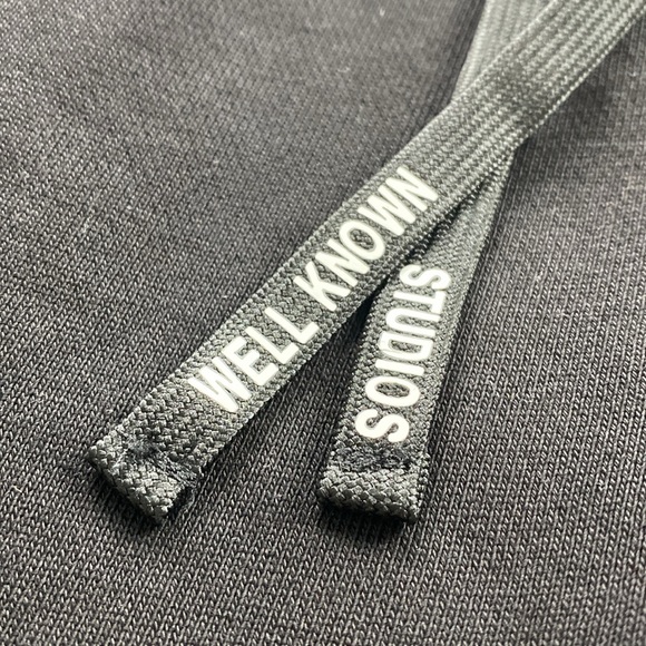 Well Known Studios Bowery Elastic Drawstring Pull On Jogger Sweatpants (Black) - Picture 12 of 15